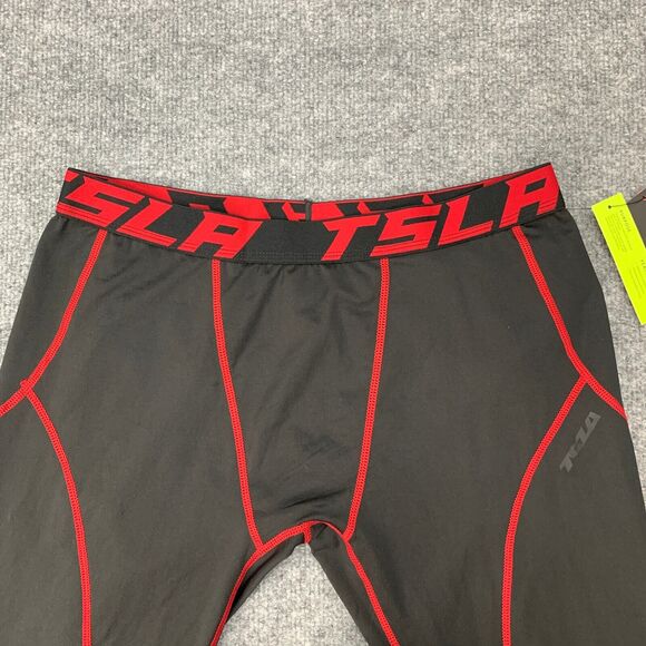 TSLA Thermal Leggings Mens XL Extra Large Compression Baselayer Wintergear New - Picture 3 of 14